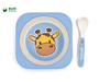 儿童餐盘套装彩色卡通可爱用品纸碟和餐巾套一次性餐具 符合GB/T 38082-2019标准