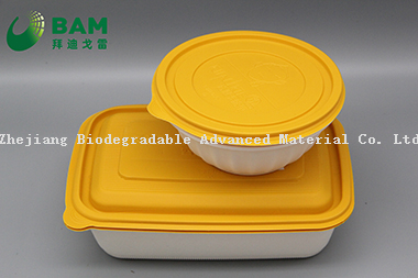 食品级可降解、全生物降解的可堆肥的外卖野营食品容器 符合GB/T4806.7标准
