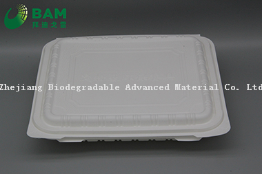 可生物降解的多4隔间一次性塑料食品容器可堆肥外卖食品容器 符合GB/T4806.7标准